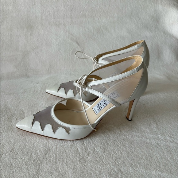 NEW Pancaldi for Diane B. White Pumps, Made in Italy size 38 - 7 - Picture 5 of 9